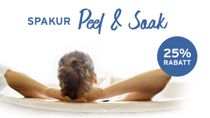 Spakur Peel & Soak - 25% rabatt p utvalda spaprodukter!